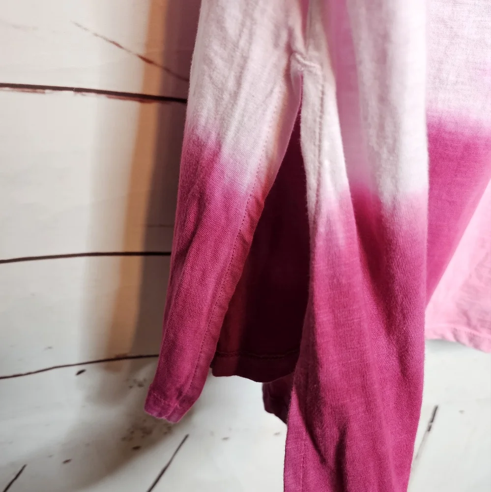 LOGO by Lori Goldstein Pink Tie Dye Boatneck Dress - Picture 11 of 11